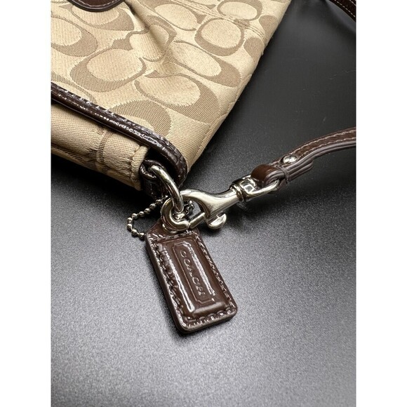 Coach Signature Fabric Wristlet - Picture 5 of 8